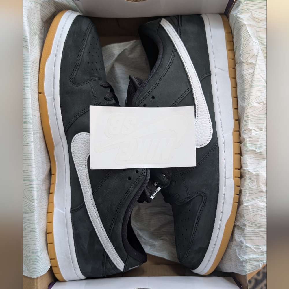 15M-NIKE SB DUNK LOW PRO-BLACK/WHITE-BLACK